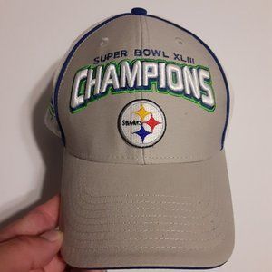 NFL Team Apparel Super Bowl XLIII Pittsburg Steelers Champions Hat OSFM